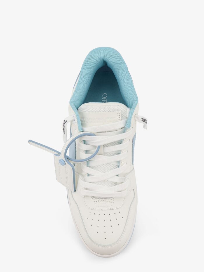 Off-White Out Of Office Leather Sneakers With Iconic Logo On The Side