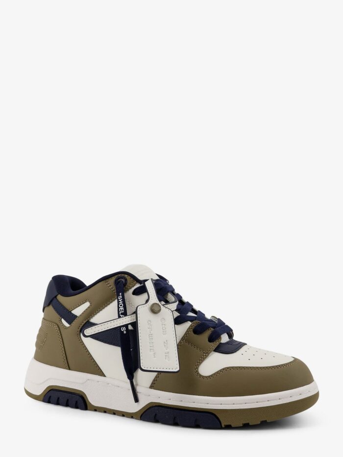 Off-White Out Of Office Leather Sneakers With Iconic Side Logo