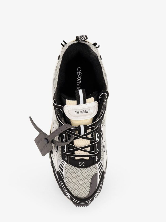 Off-White Ow Be Right Back Mesh And Synthetic Leather Sneakers