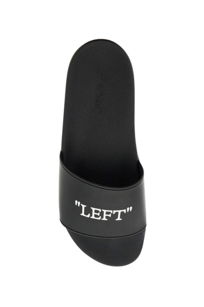 OFF-WHITE Rubber Slides For Left And Right