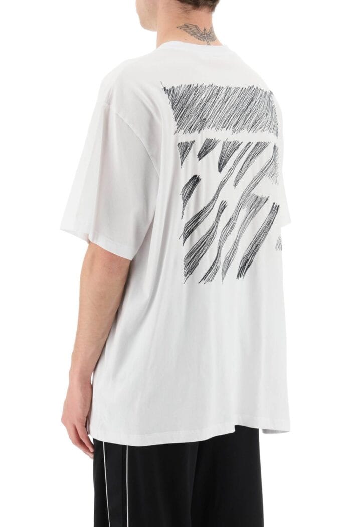 Off-white Scribble Diag Oversized T-shirt