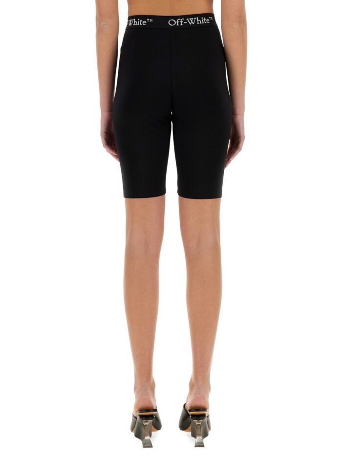 Off-white SHORTS WITH ZIPPER AND LOGO BAND