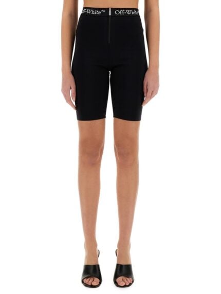 Off-white SHORTS WITH ZIPPER AND LOGO BAND