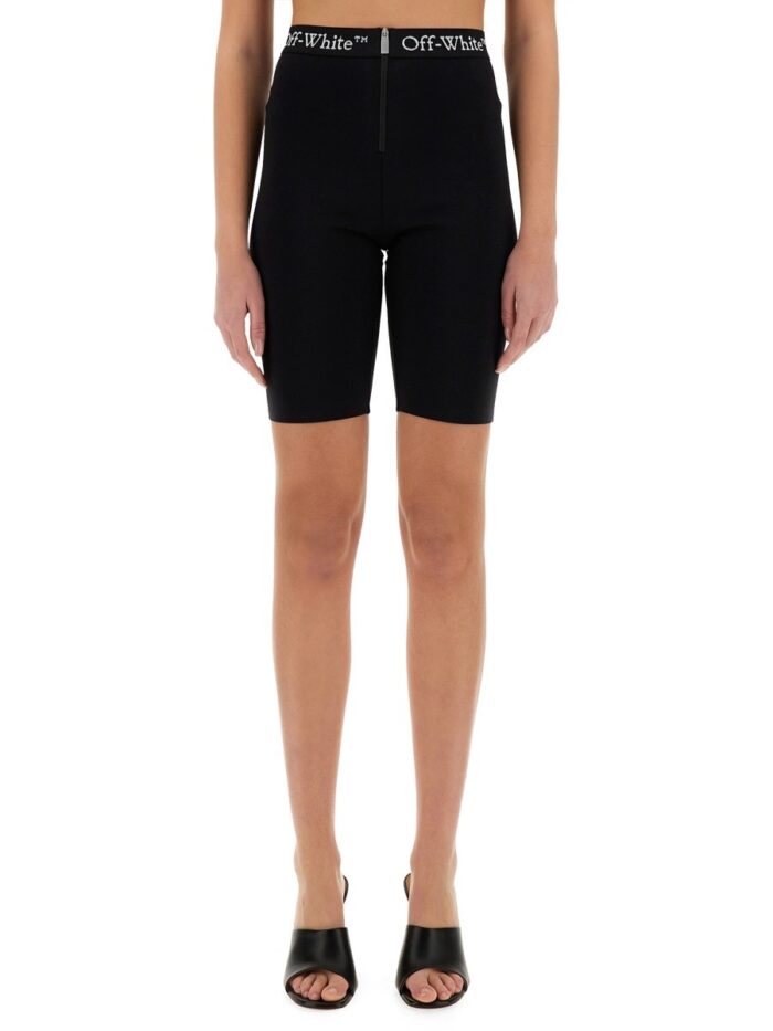 Off-white SHORTS WITH ZIPPER AND LOGO BAND