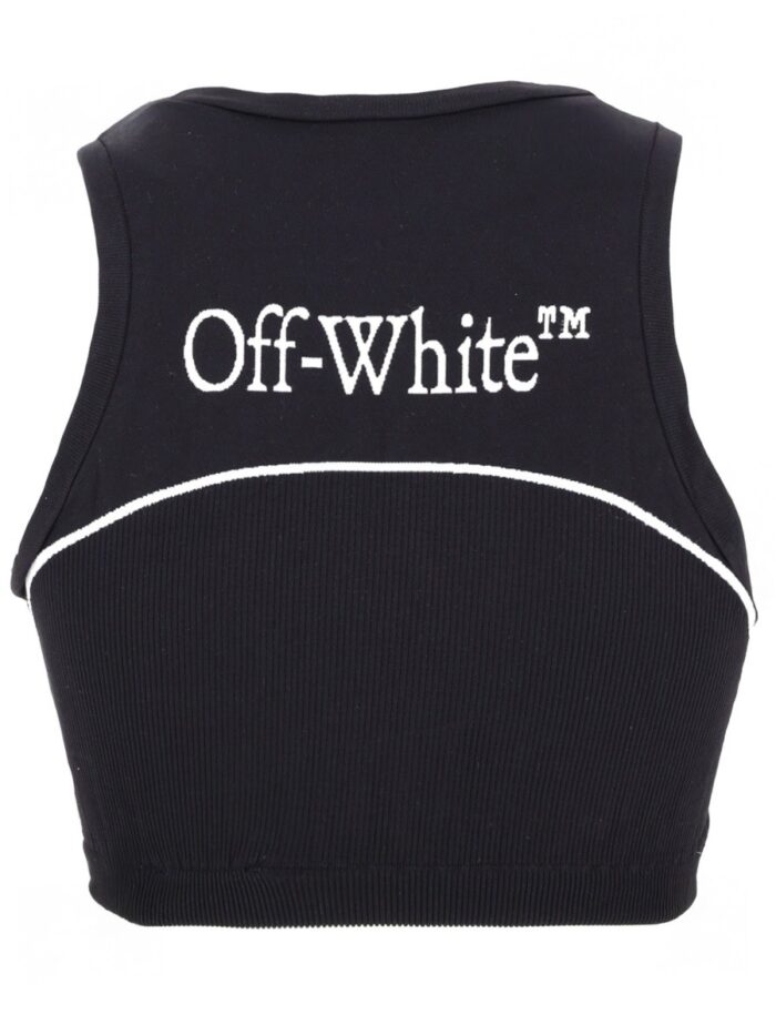 Off-white SLEEVELESS TOP WITH LOGO