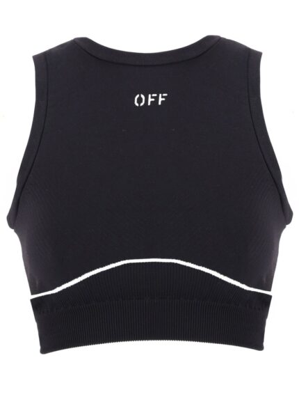 Off-white SLEEVELESS TOP WITH LOGO