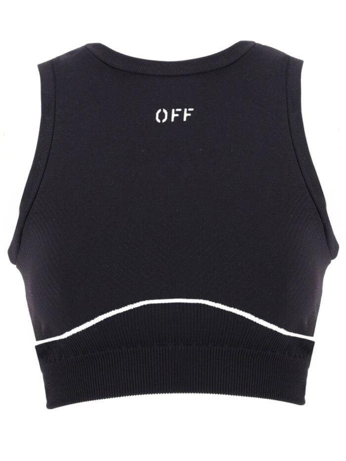 Off-white SLEEVELESS TOP WITH LOGO