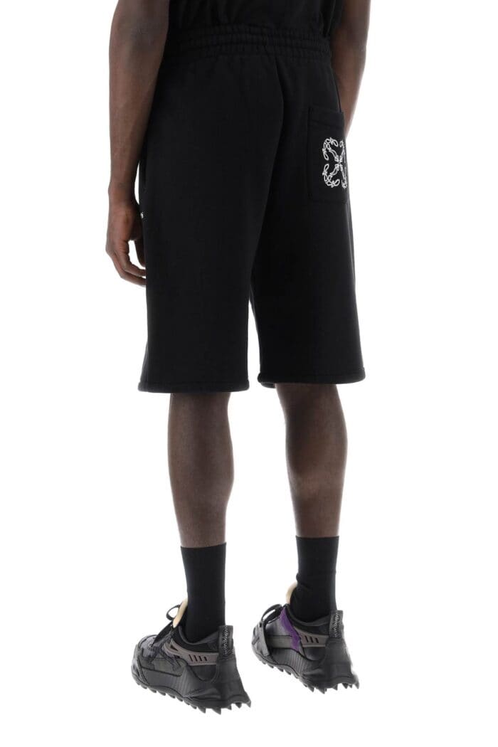 OFF-WHITE "sporty Bermuda Shorts With Embroidered Arrow