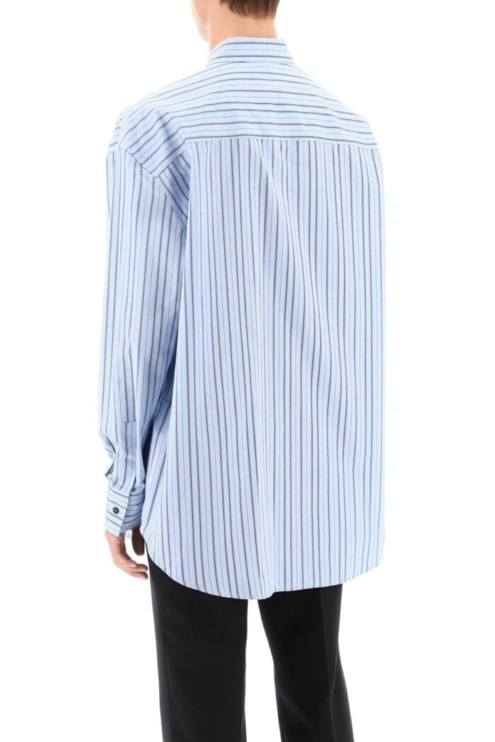 Off-white Striped Maxi Shirt