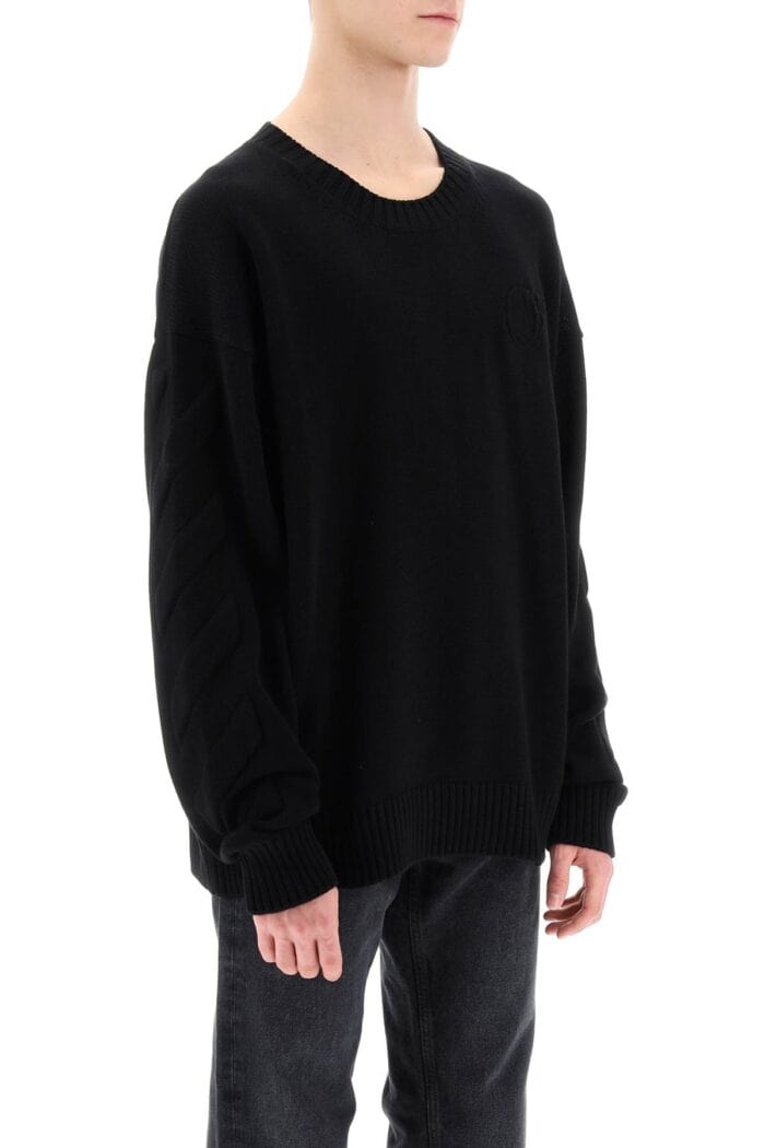 OFF-WHITE Sweater With Embossed Diagonal Motif