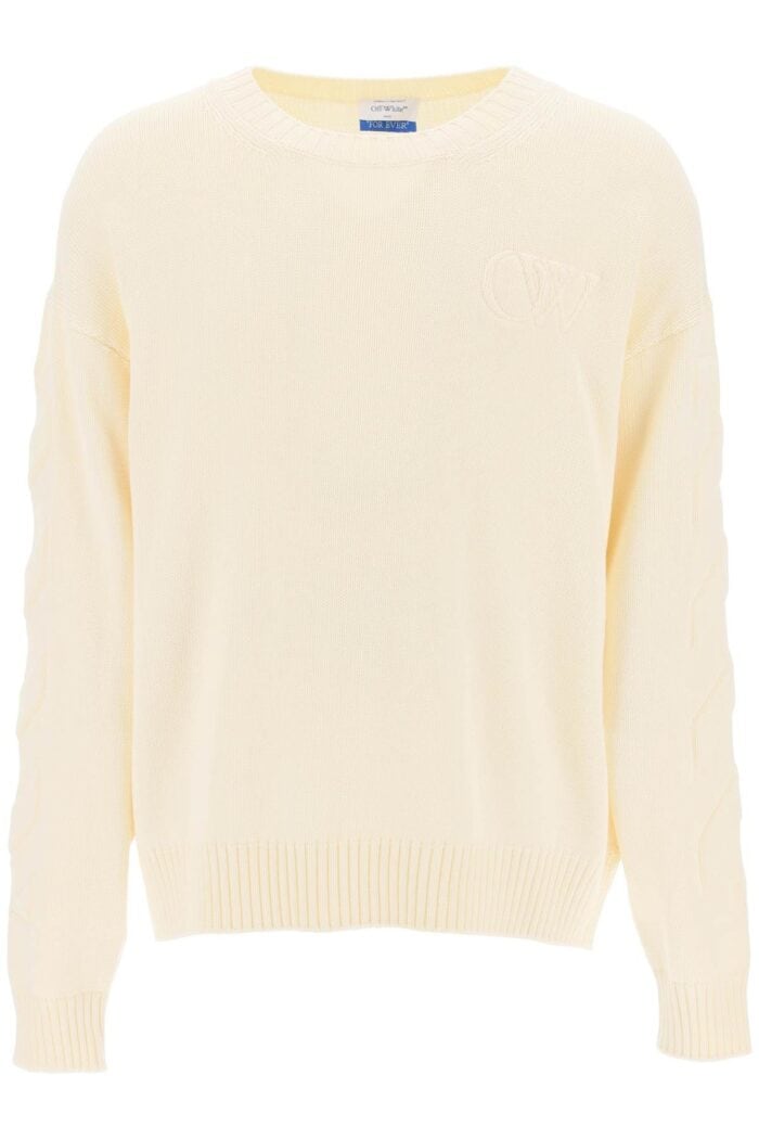 OFF-WHITE Sweater With Embossed Diagonal Motif