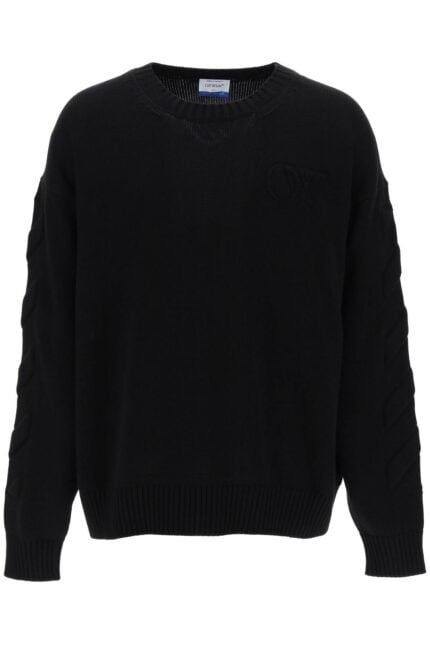 OFF-WHITE Sweater With Embossed Diagonal Motif