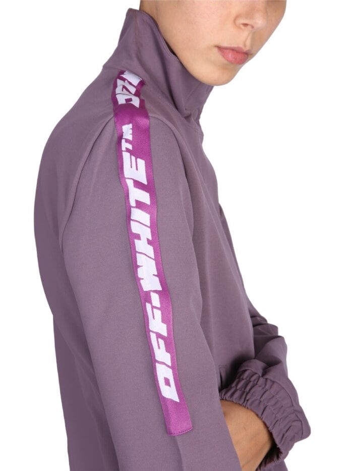 Off-white SWEATSHIRT WITH LOGO BANDS