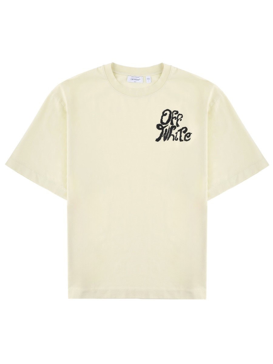 Off-white T-SHIRT CON LOGO