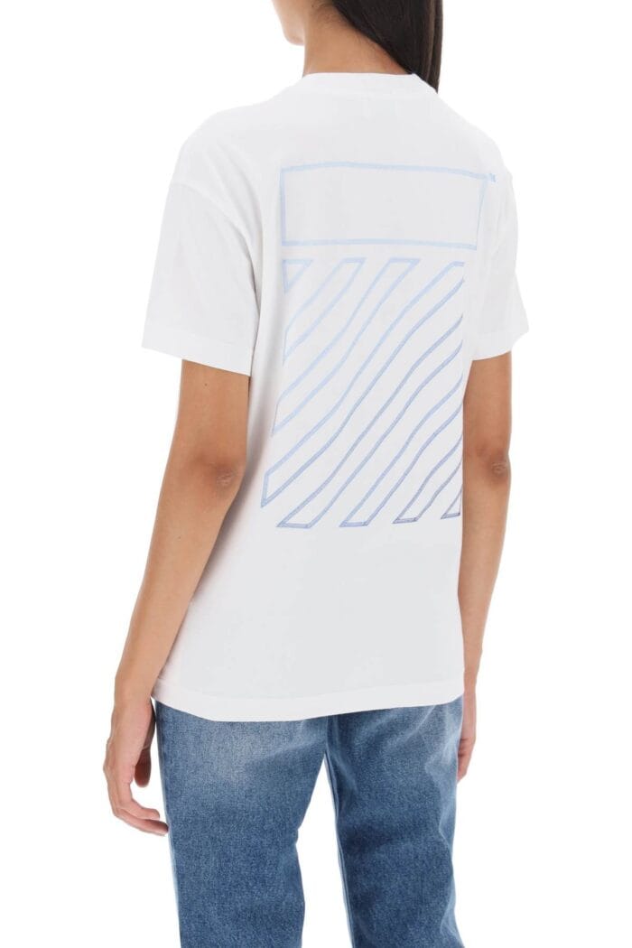 Off-white T-shirt With Back Embroidery