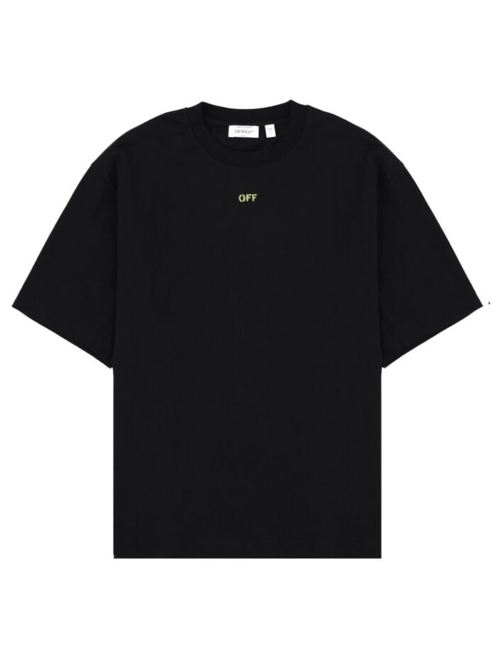off white t shirt with logo Off-white T-SHIRT WITH LOGO