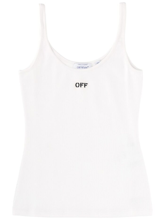 off white tank top with logo Off-white TANK TOP WITH LOGO