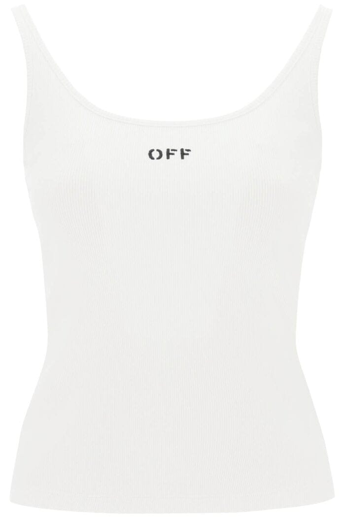 OFF-WHITE Tank Top With Off Embroidery