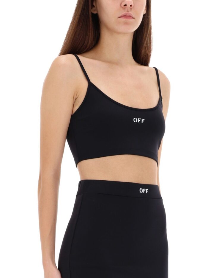 Off-white TOP WITH THIN STRAPS