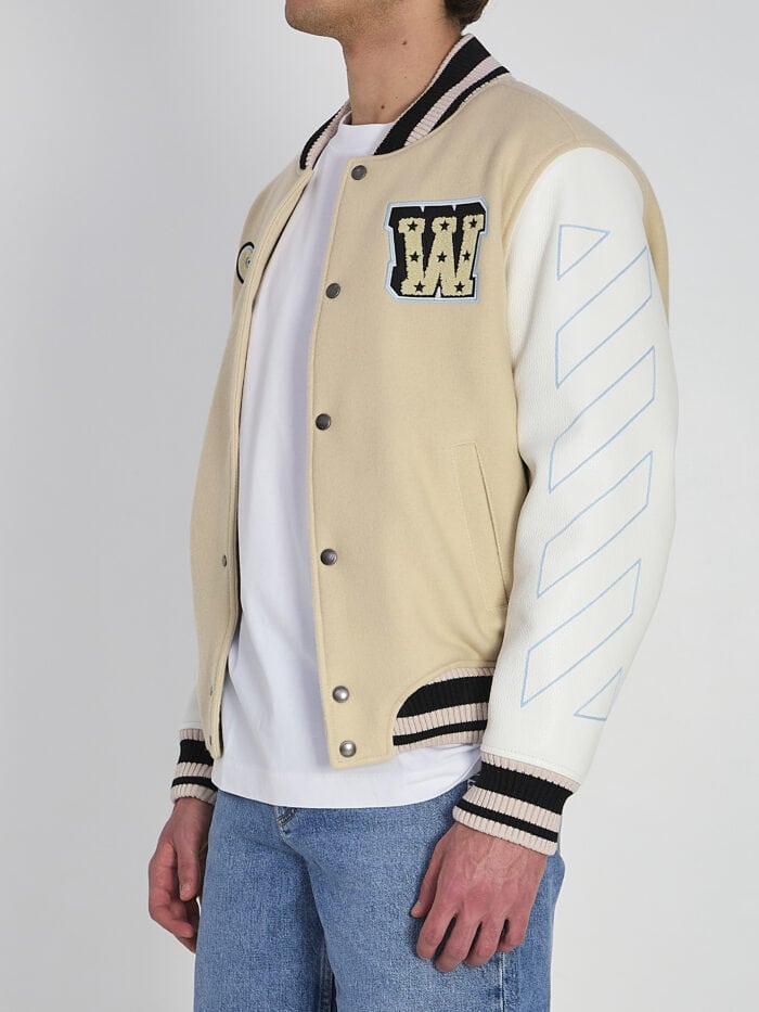 Off White Varsity bomber jacket