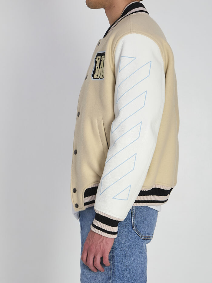 Off White Varsity bomber jacket