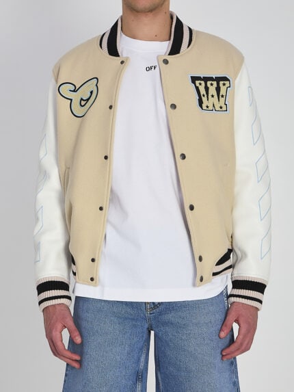 Off White Varsity bomber jacket