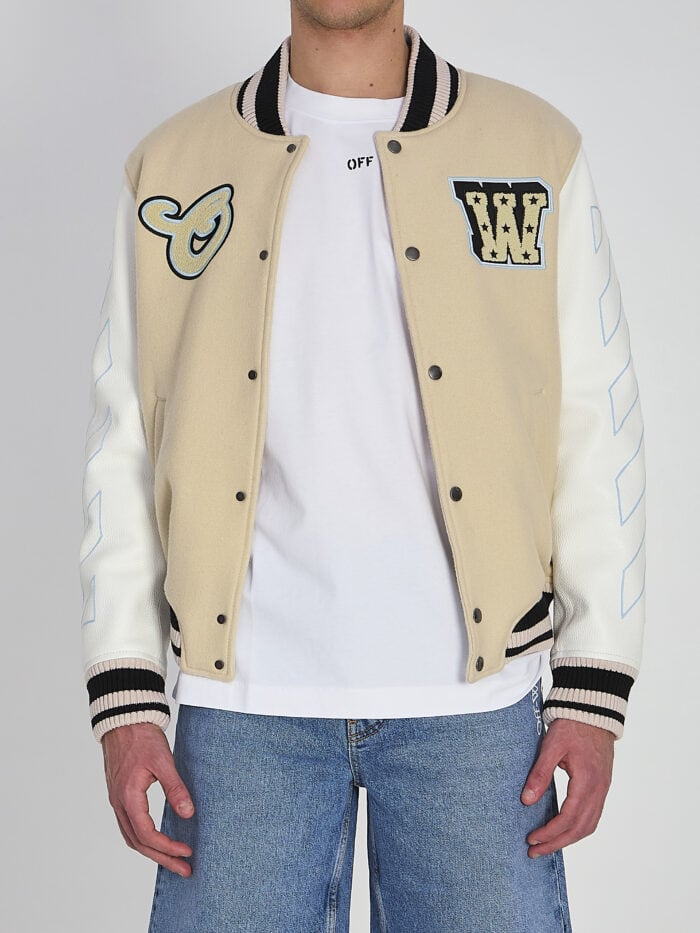 Off White Varsity bomber jacket