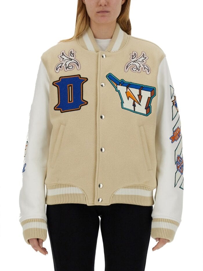 Off-white VARSITY JACKET