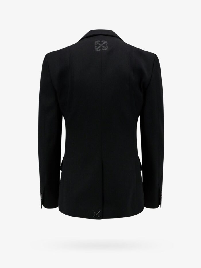 Off-White Virgin Wool Blazer With Off Patch
