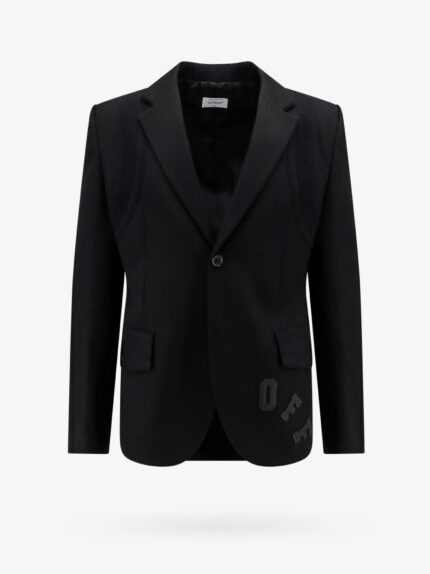 Off-White Virgin Wool Blazer With Off Patch