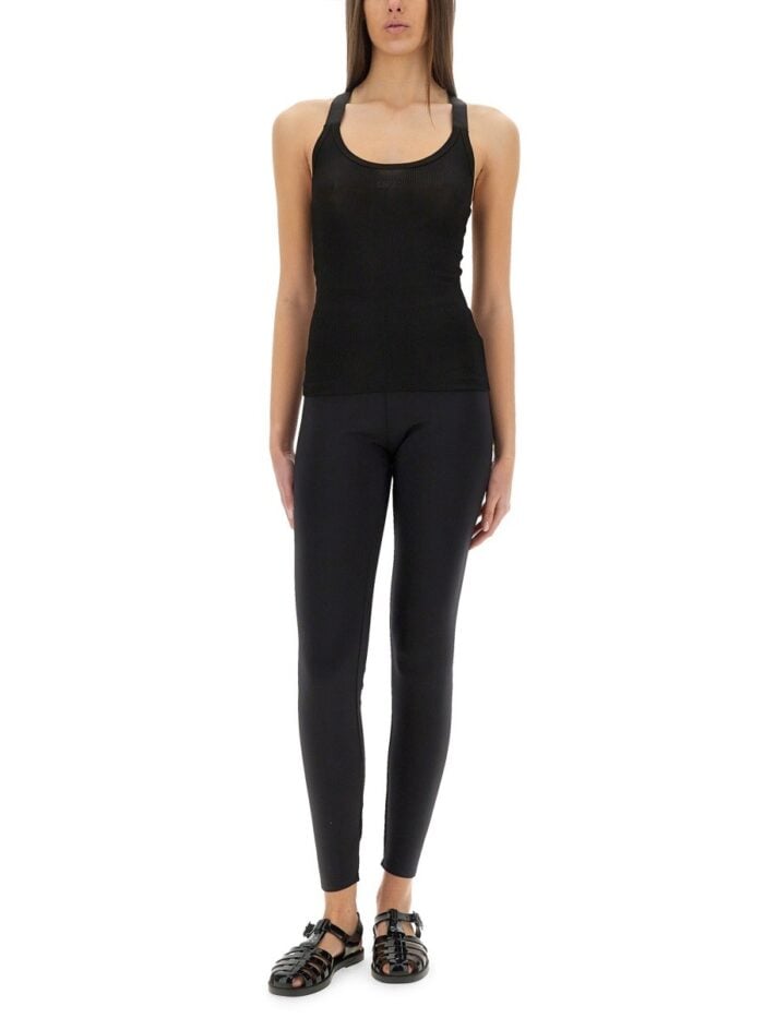 Off-white VISCOSE TOP WITH LOGO