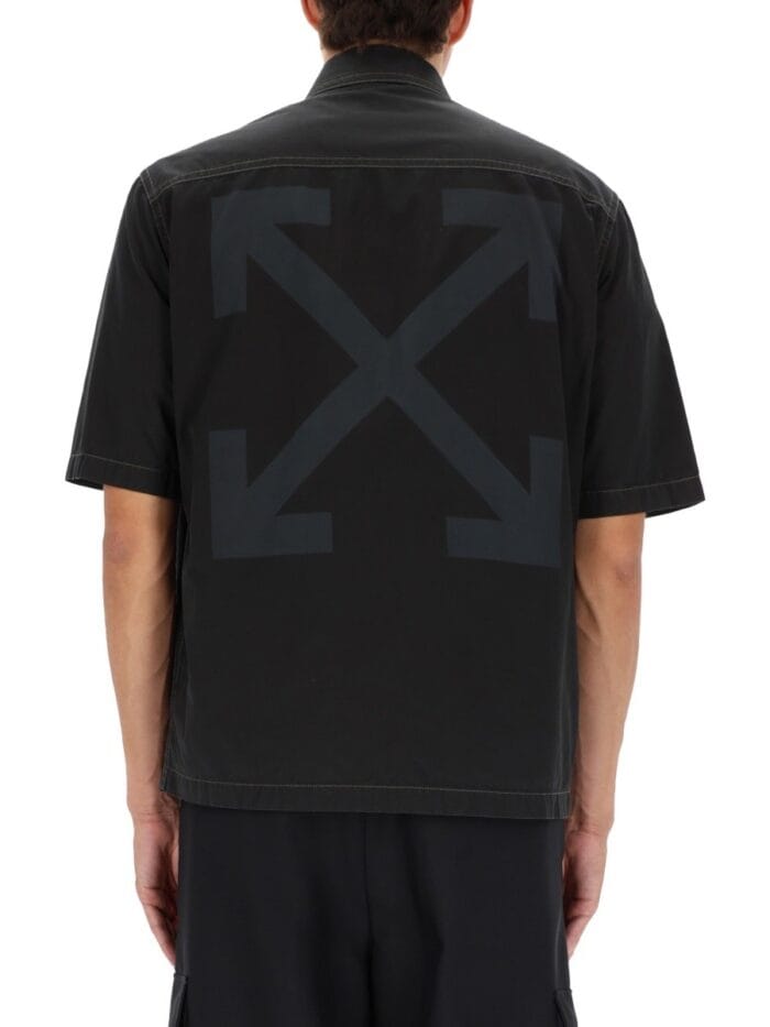 off white zippered "arrow" shirt Off-white ZIPPERED "ARROW" SHIRT