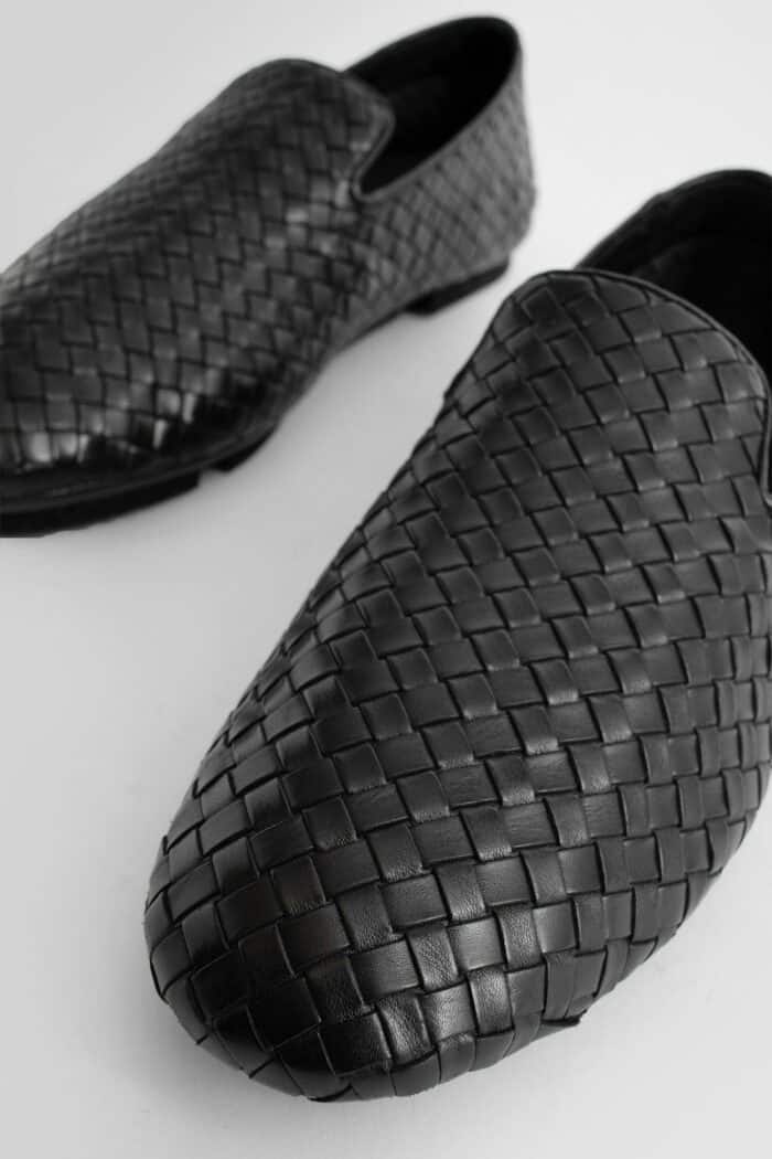 OFFICINE CREATIVE Woven Leather Loafers