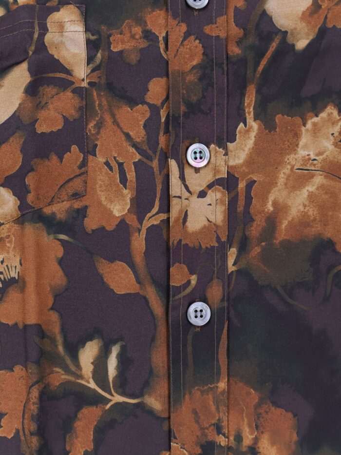 ON ME THE SHIRT Viscose Shirt With Floral Pattern