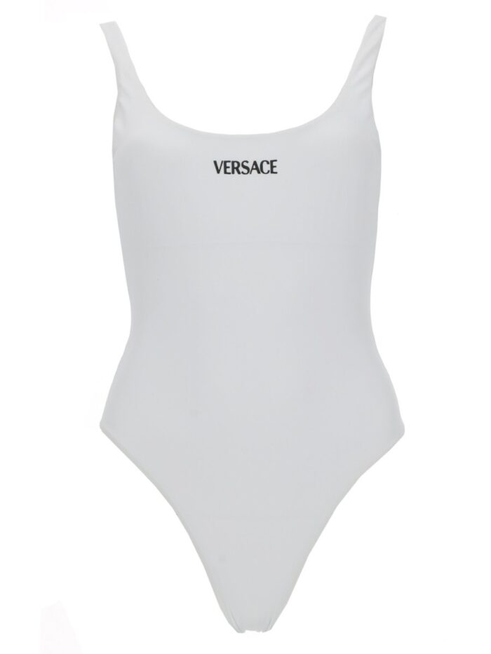 versace one piece swimsuit with logo Versace One Piece Swimsuit With Logo