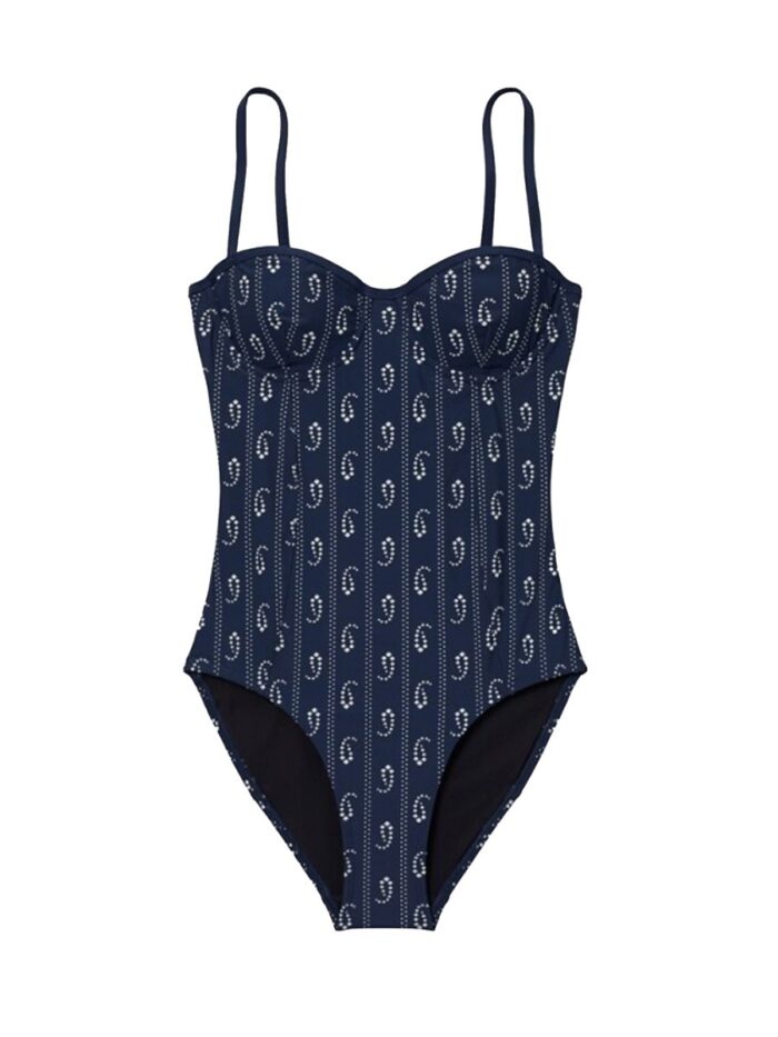 tory burch one piece swimsuit with "paisley" print Tory Burch One Piece Swimsuit With "paisley" Print