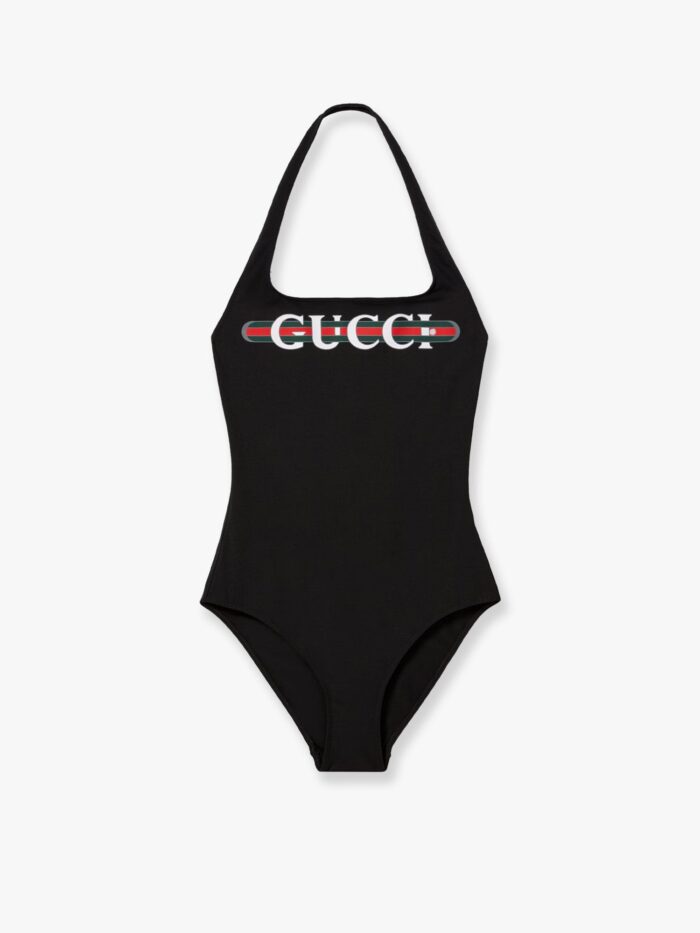 One-piece Swimwear With Gucci Print