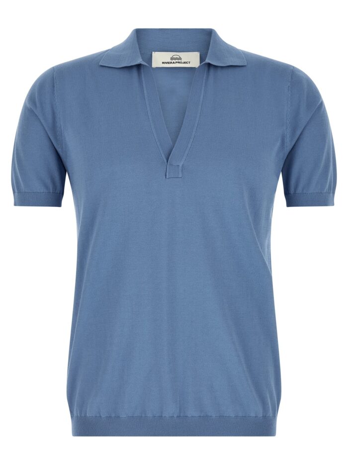 riviera project open collar polo shirt RIVIERA PROJECT Open Collar Polo Shirt