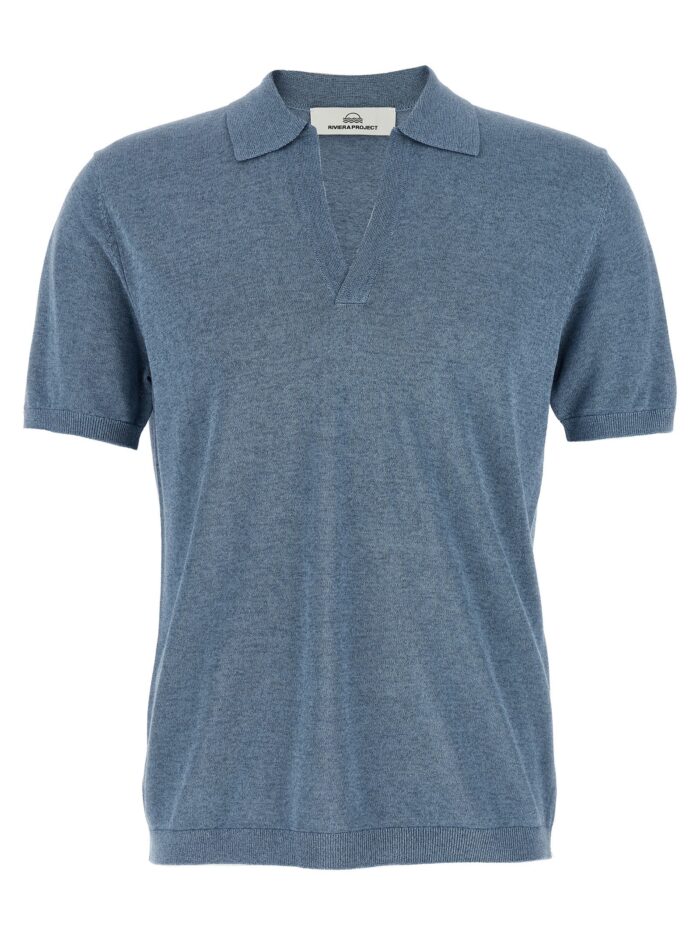 riviera project open collar polo shirt RIVIERA PROJECT Open Collar Polo Shirt