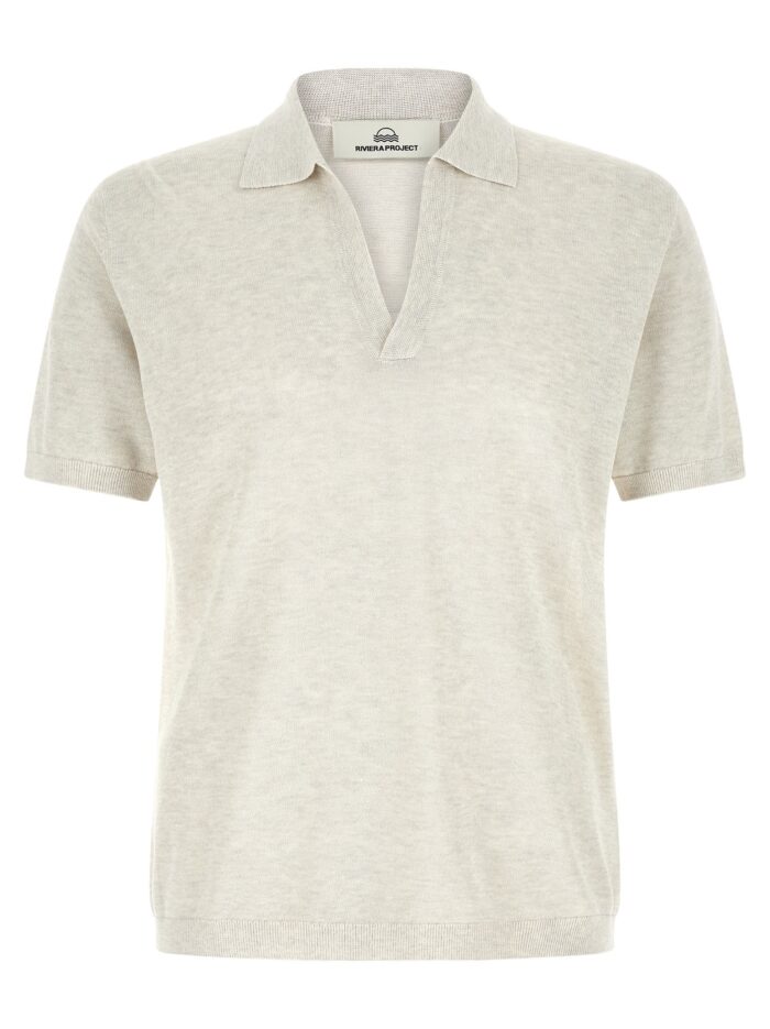 riviera project open collar polo shirt RIVIERA PROJECT Open Collar Polo Shirt