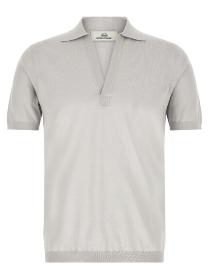RIVIERA PROJECT Open Collar Polo Shirt
