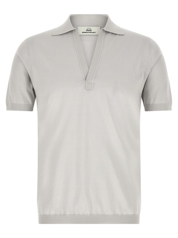 riviera project open collar polo shirt RIVIERA PROJECT Open Collar Polo Shirt