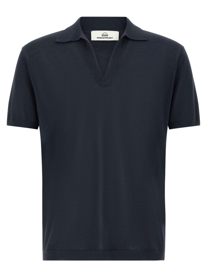 riviera project open collar polo shirt RIVIERA PROJECT Open Collar Polo Shirt