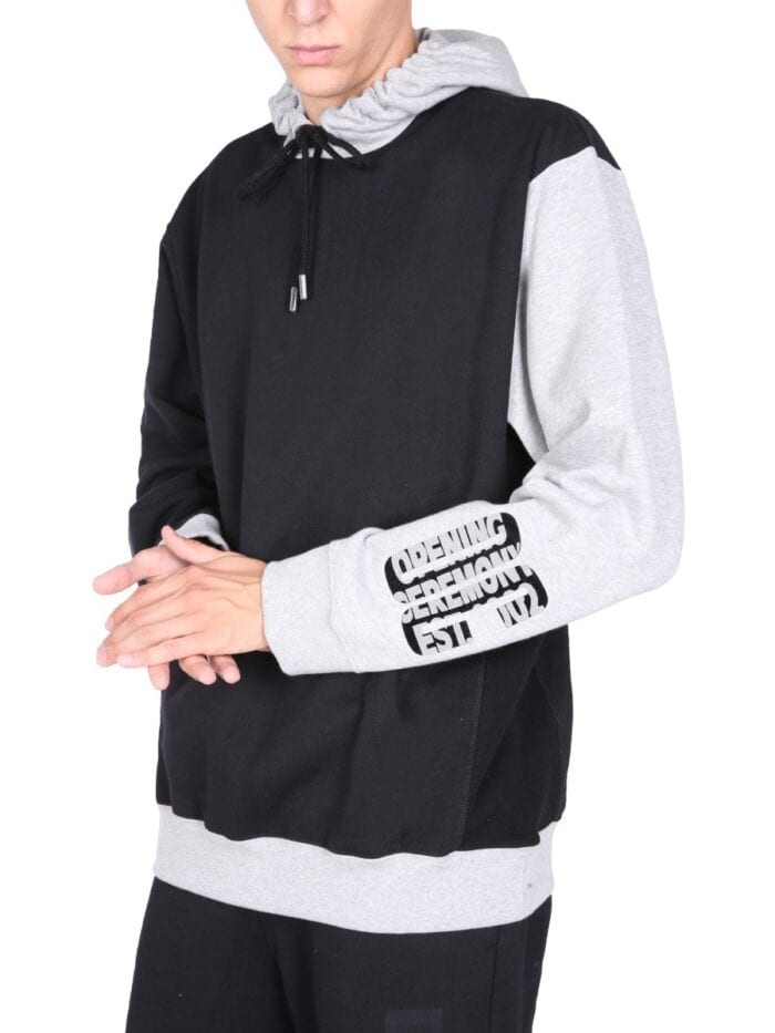OPENING CEREMONY SWEATSHIRT WITH FLOCKED LOGO