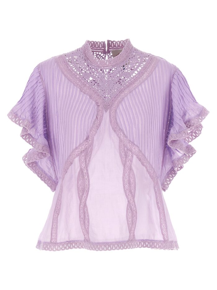 farm rio openwork detail blouse FARM RIO Openwork Detail Blouse