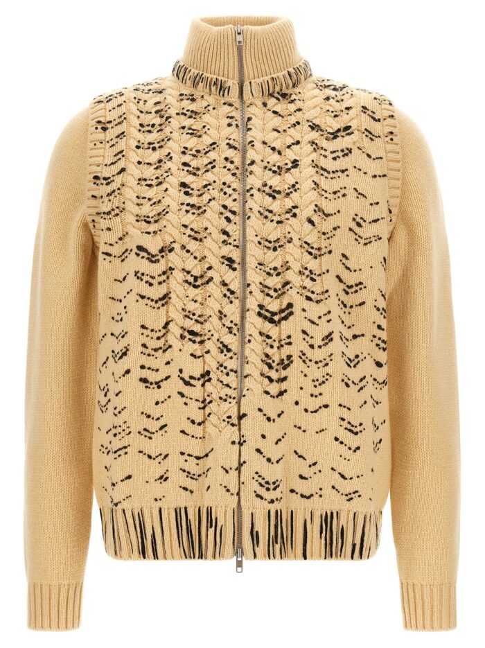 maison margiela openwork knit cardigan Maison Margiela Openwork Knit Cardigan