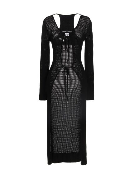 ANDREADAMO Openwork Long Cardigan