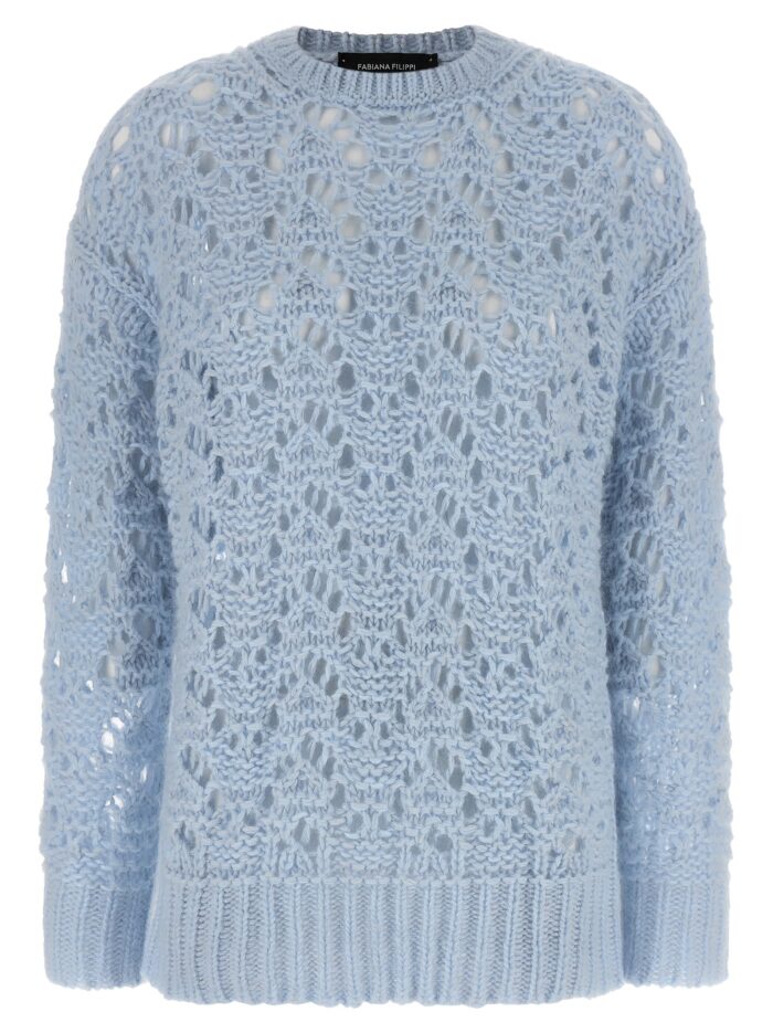fabiana filippi openwork sweater Fabiana Filippi Openwork Sweater