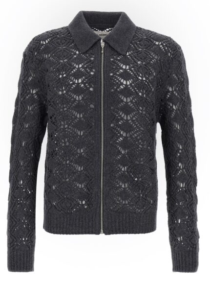 JIL SANDER Openwork Wool Cardigan