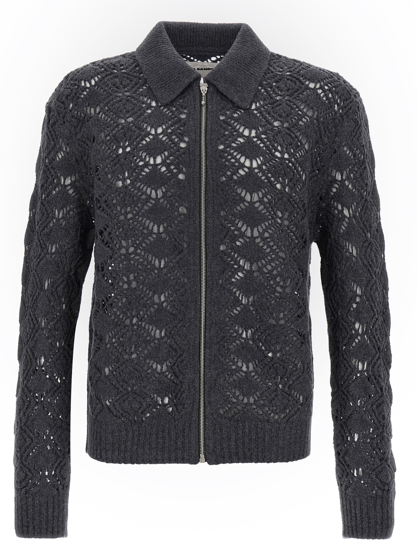 JIL SANDER Openwork Wool Cardigan